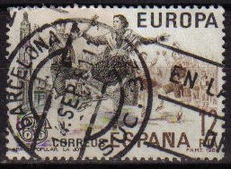 z vendido ESPAÑA 1981 2615 Sello Europa CEPT Jota Aragonesa usado Espana Spain Espagne Spagna Spanje Spanien Yvert2243 Scott2236 